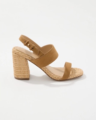 Raffia Heeled Sandal click to view larger image.