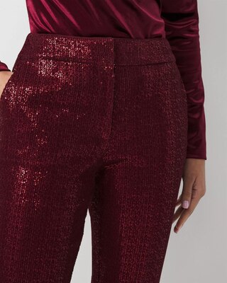 Zoey Sequin Velvet Straight Pant click to view larger image.