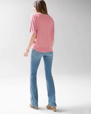 Short-Sleeve Woven Dolman
