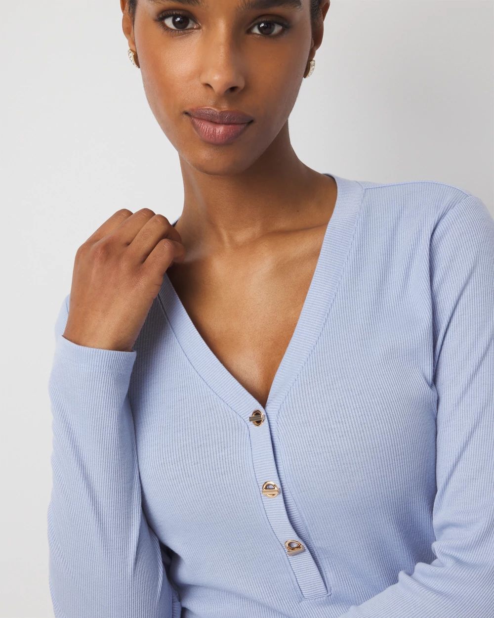 Turnlock Long Sleeve Henley Tee