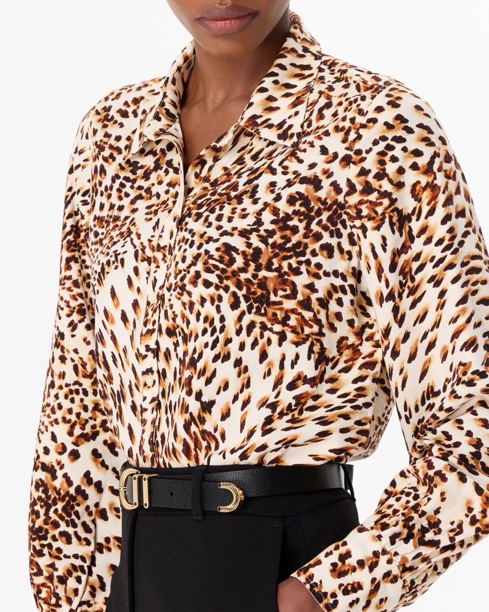 Button Front Collared Shirt click to view larger image.