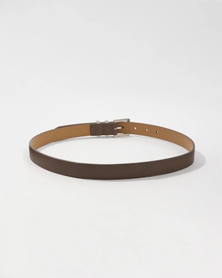 Silver Buckle Taupe Pant Belt click to view larger image.