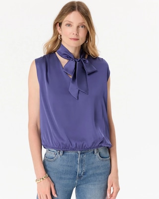 Removable Tie-Neck Top