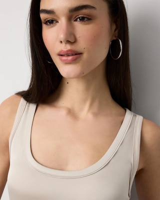 Satin Front Shell Tank click to view larger image.