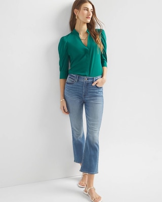 High-Rise Everyday Soft Crop Bootcut Jeans