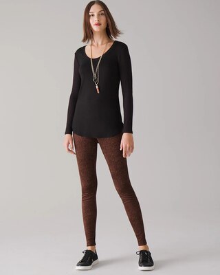 Vegan Suede WHBM Runway Leggings
