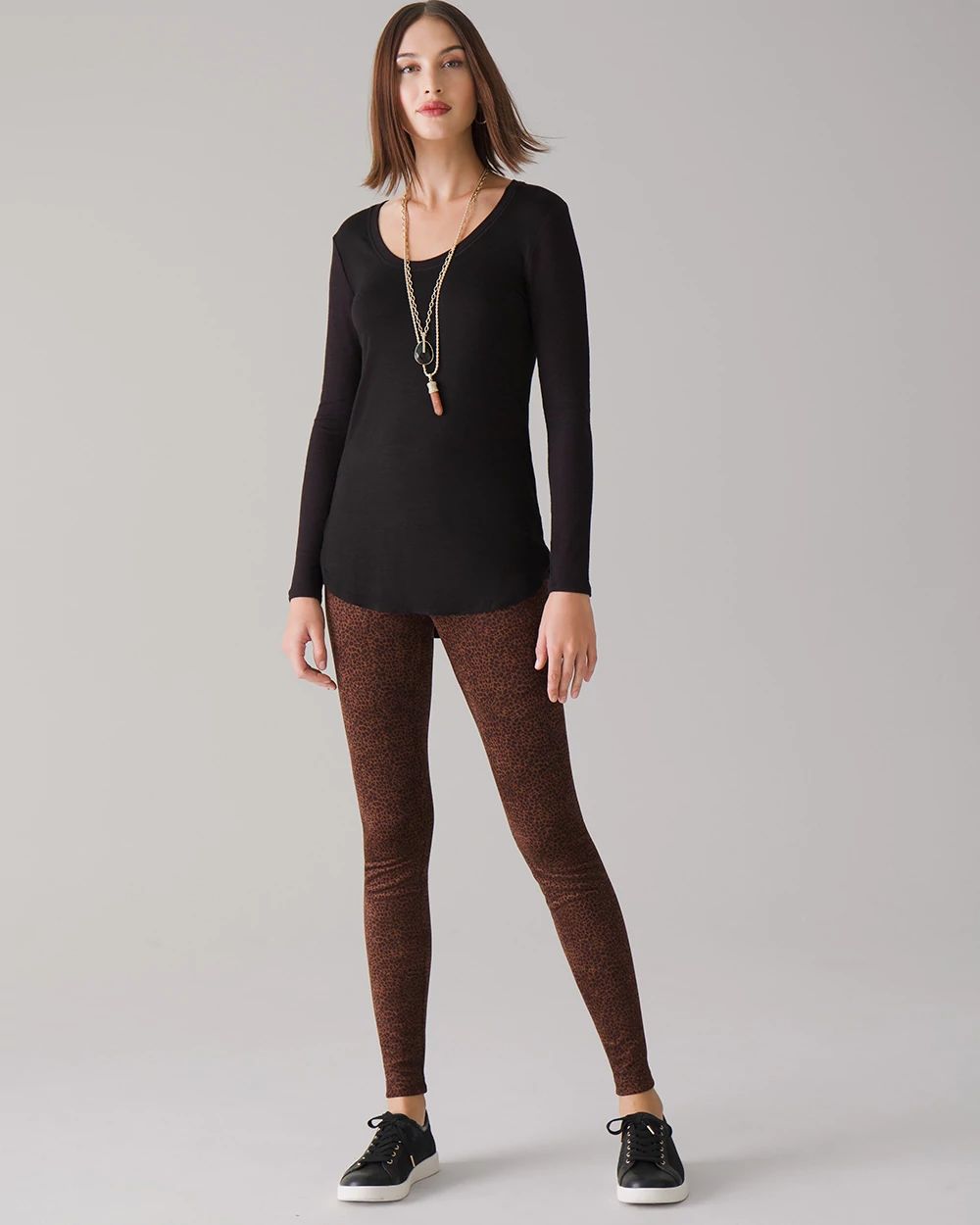 Vegan Suede WHBM Runway Leggings