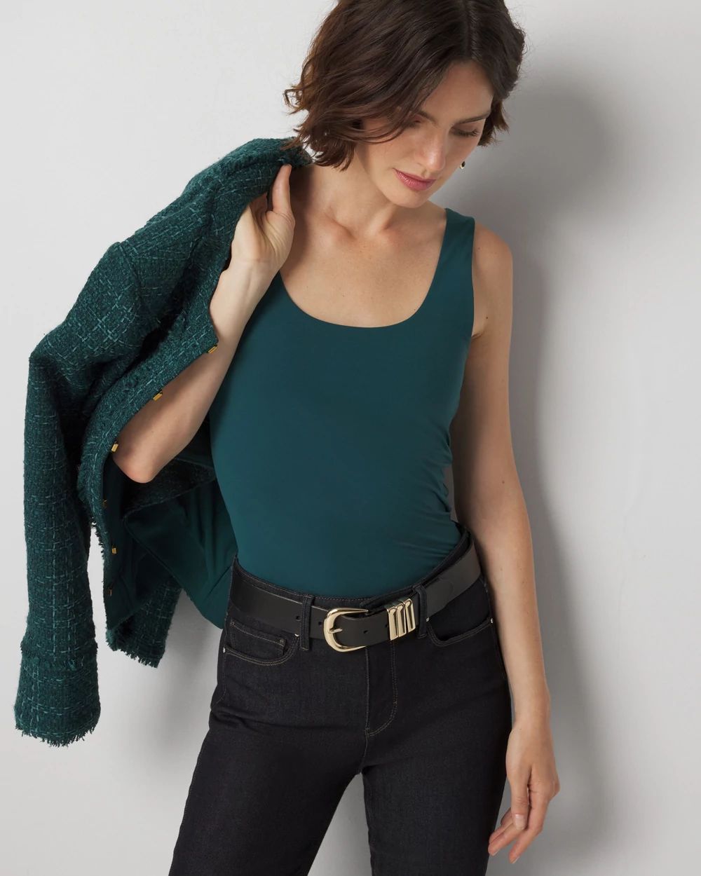 WHBM FORME™ All Ways Stretch Dual Neck Tank