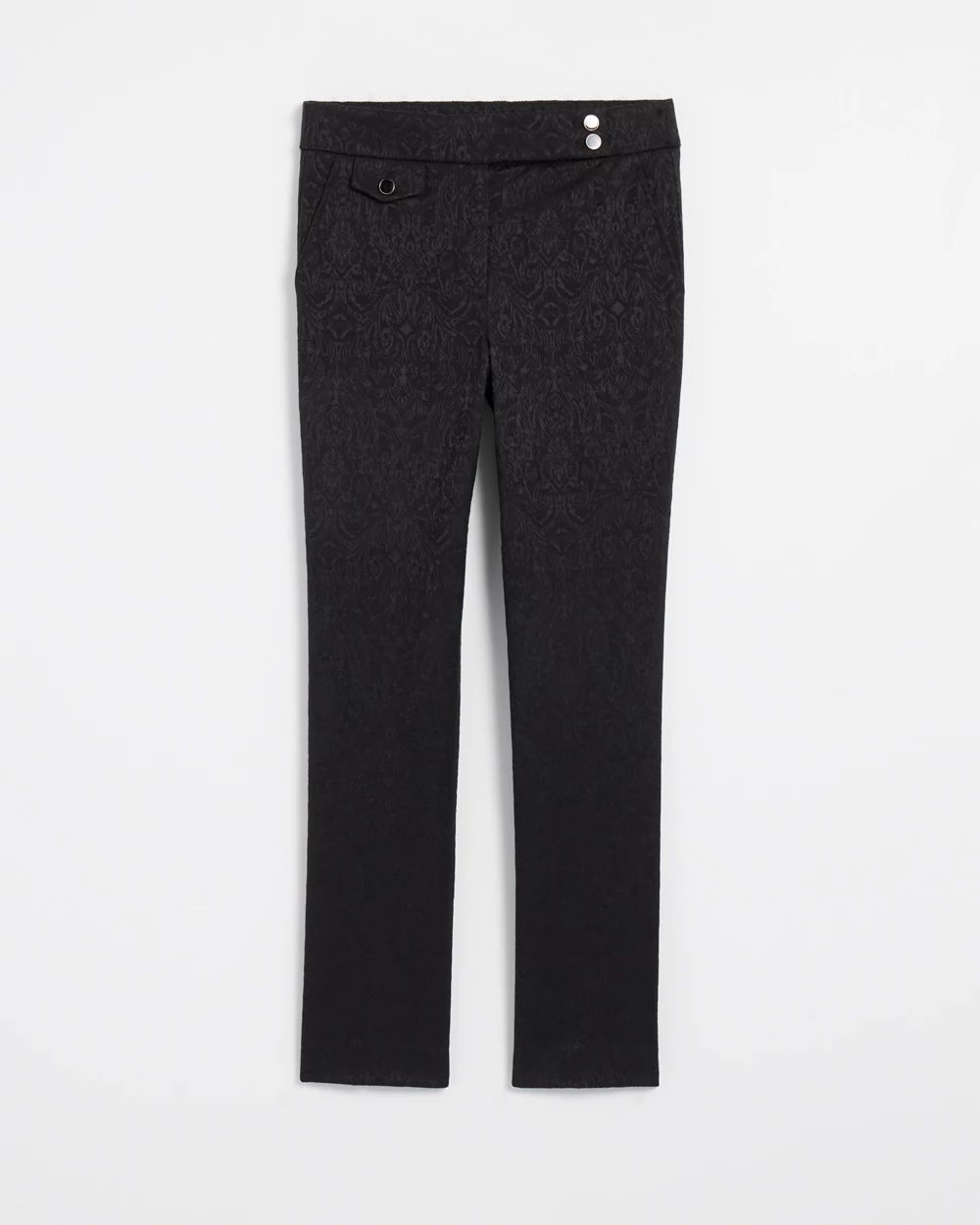 Jacquard Straight Ankle Pant