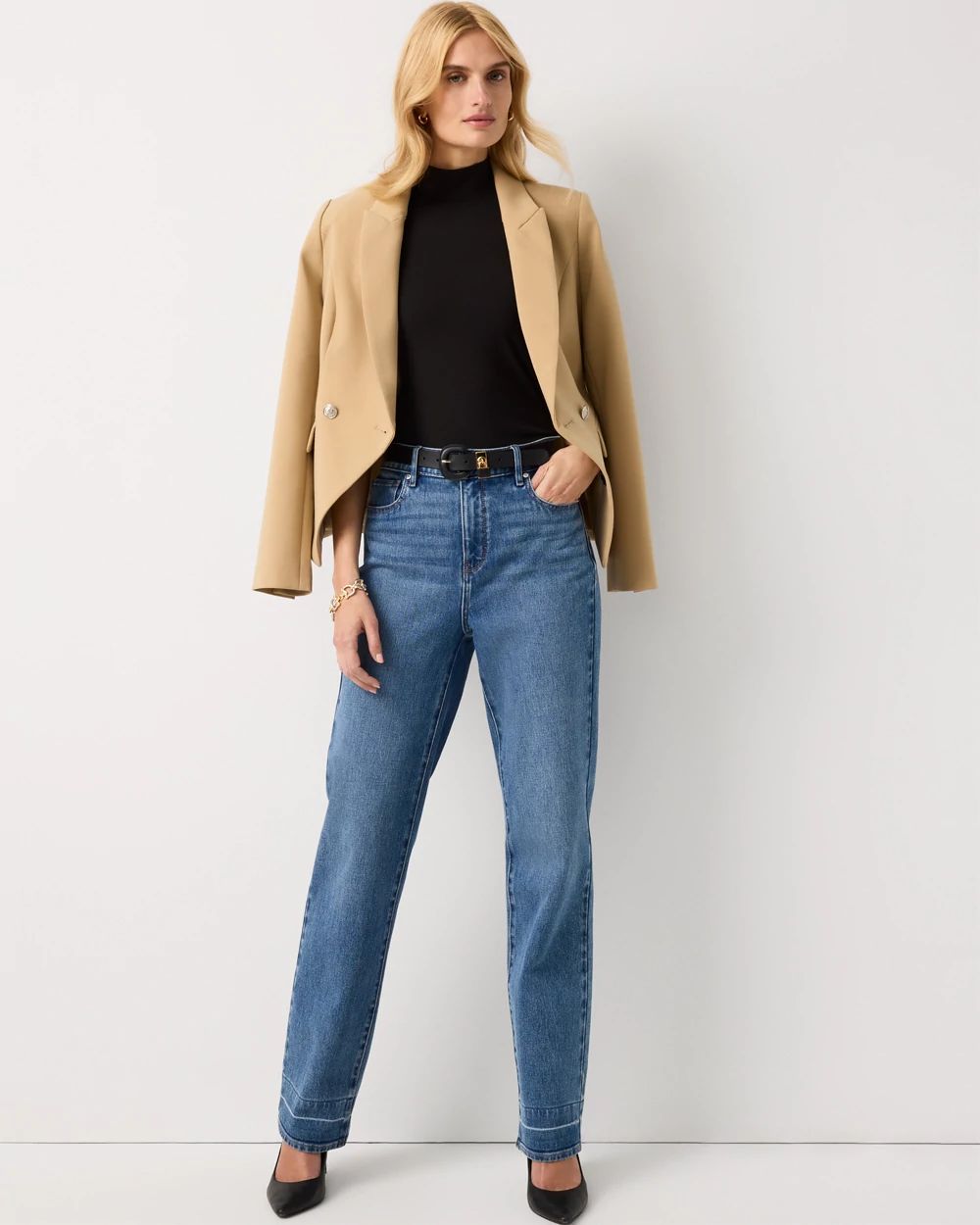 WHBM FORME™ All Ways Stretch Mock Neck Tank click to view larger image.