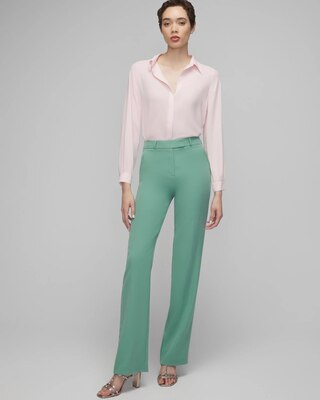 WHBM® Luna Wide Leg Trousers click to view larger image.