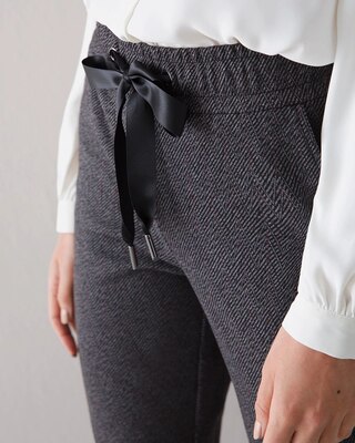 Knit Herringbone Pants