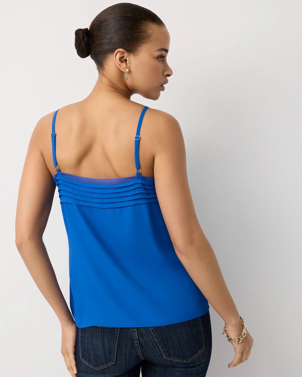 Pintuck Crepe Tank click to view larger image.