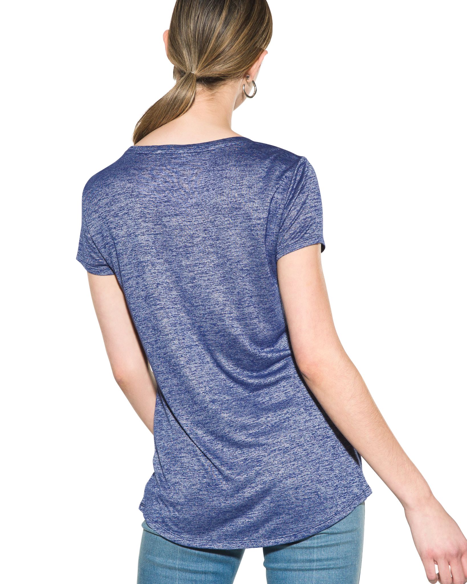 Outlet WHBM Print Crew-Neck Foundation Tee