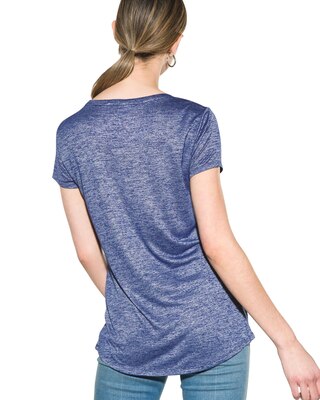 Outlet WHBM Print Crew-Neck Foundation Tee