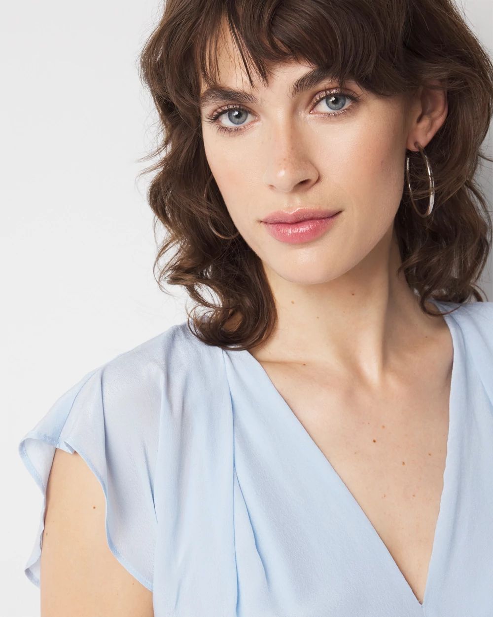 Petite Ruched Midi Dress click to view larger image.