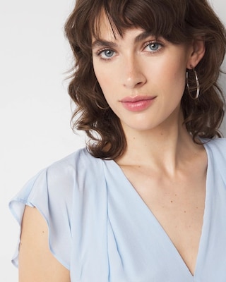 Petite Ruched Midi Dress click to view larger image.