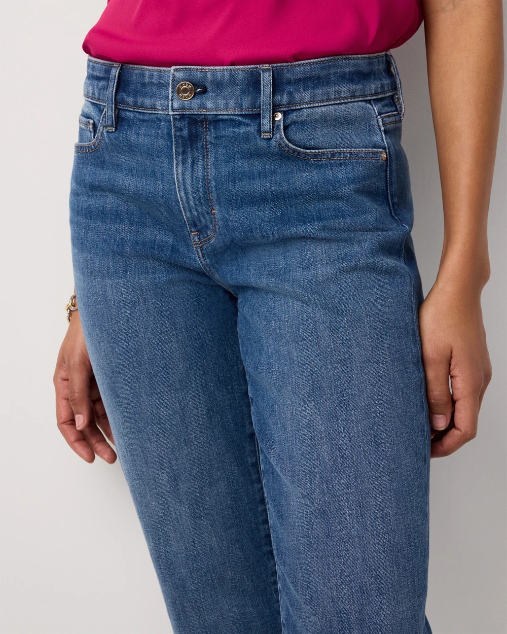 Mid Rise Girlfriend Ankle Jean