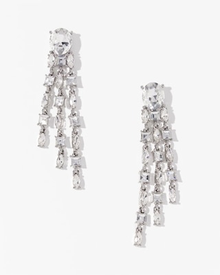Crystal Fringe Earrings click to view larger image.