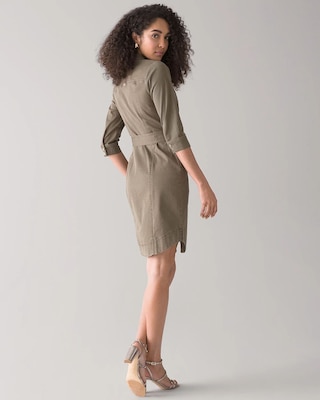 ¾ Sleeve Utility Dress click to view larger image.