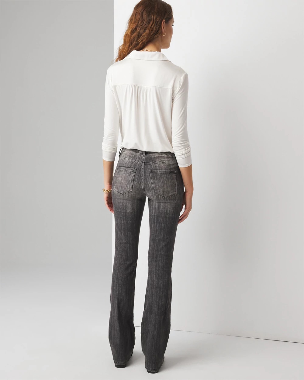 Mid-Rise Bootcut Jeans