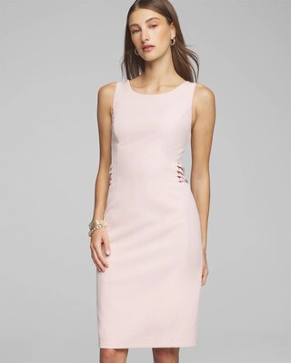 Sleeveless Lacing Sides Sheath Dress
