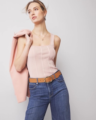 WHBM FORME™ Sculpt Stretch Sweater Corset click to view larger image.