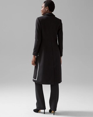 Black + White Evening Coat