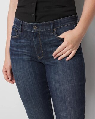 Petite Mid-Rise Bootcut Jeans click to view larger image.