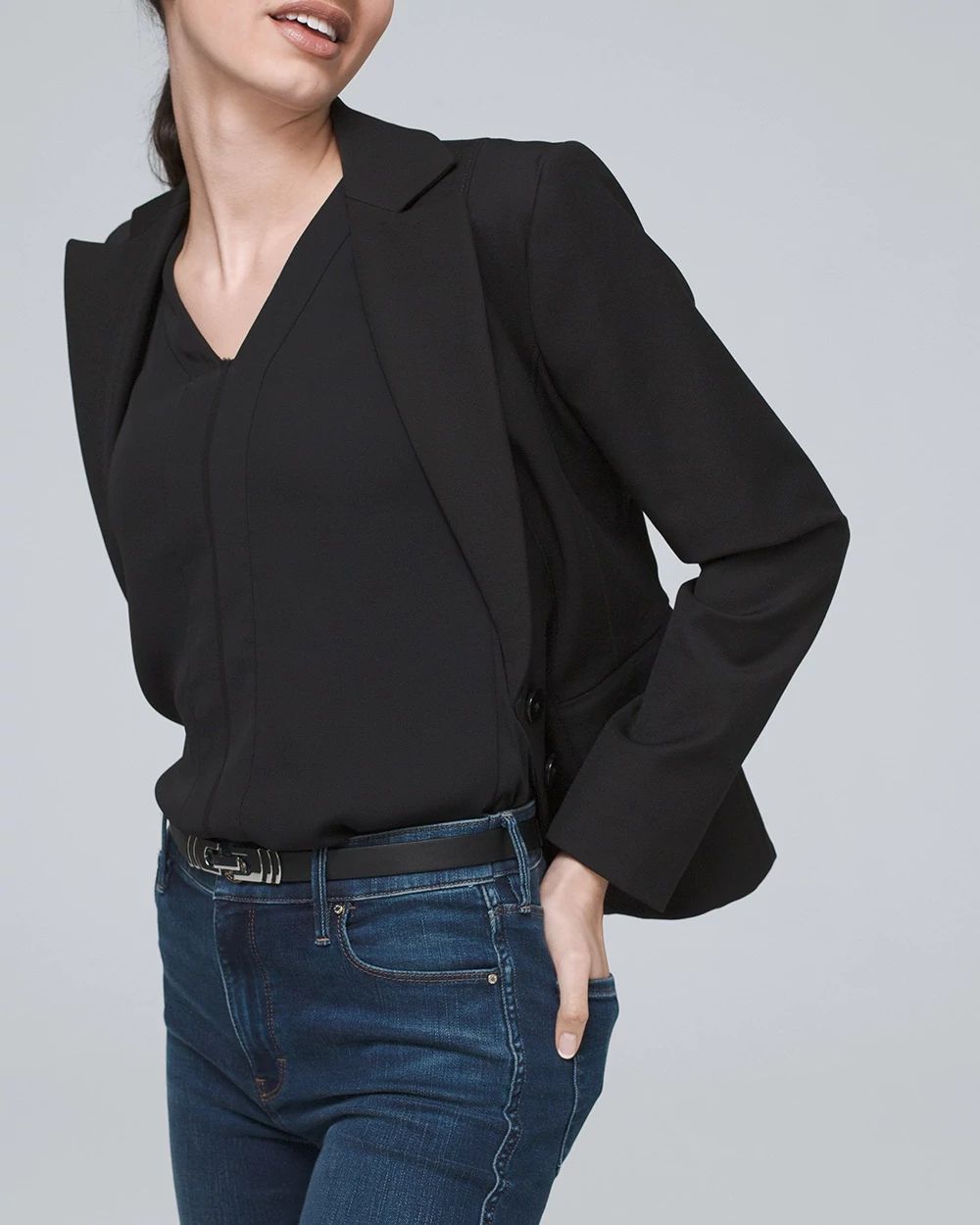 Pleat-Front Shell
