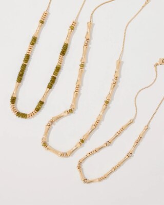 Dyed Jade Convertible Necklace click to view larger image.