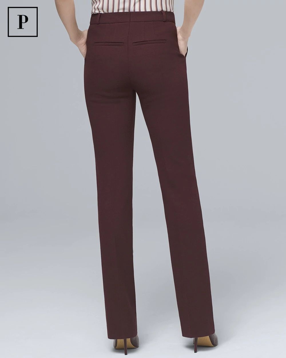 Petite Luxe Suiting Bootcut Pants click to view larger image.