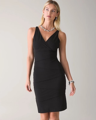 Sleeveless Instantly Slimming Tiered Dress