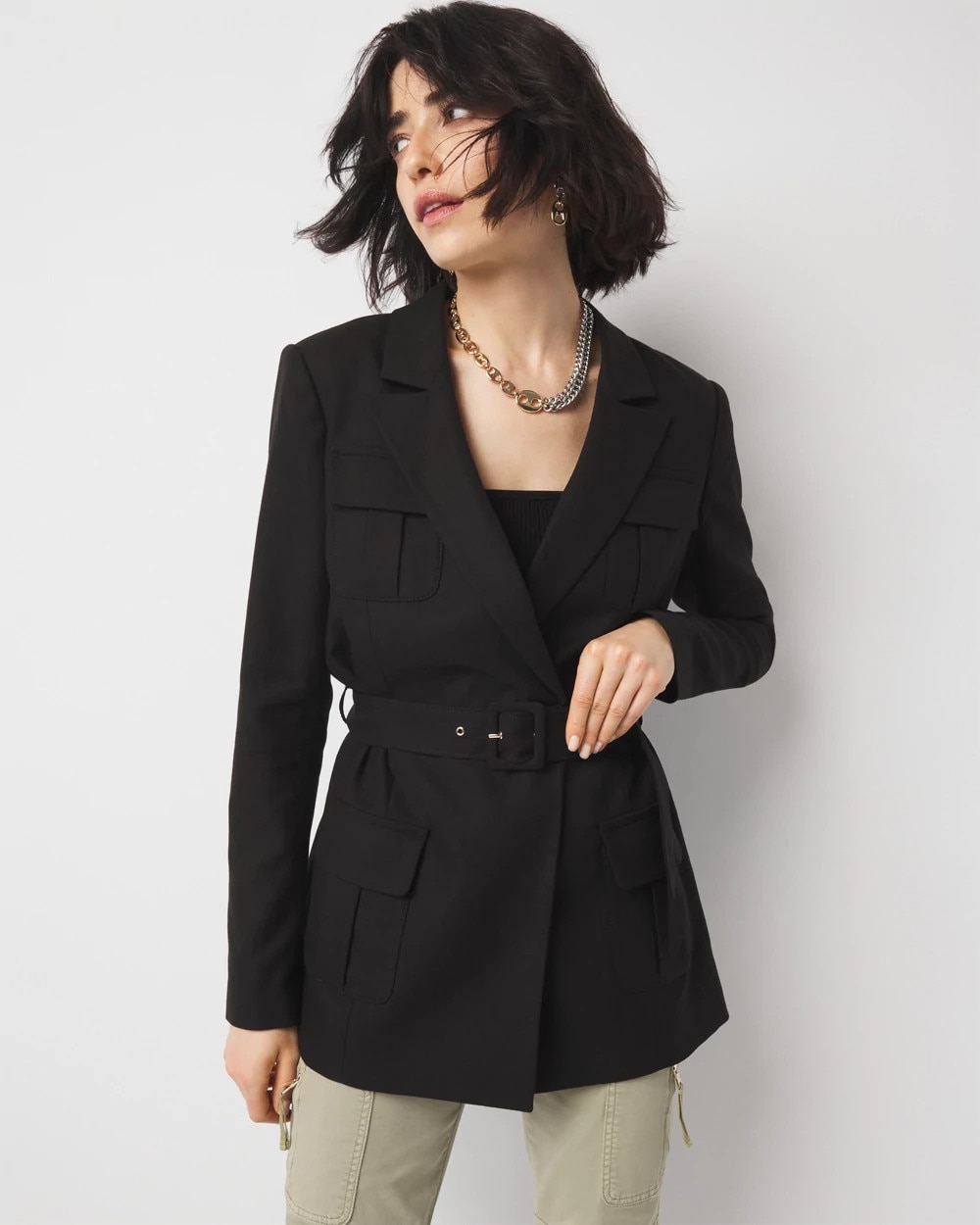 Belted Safari Jacket