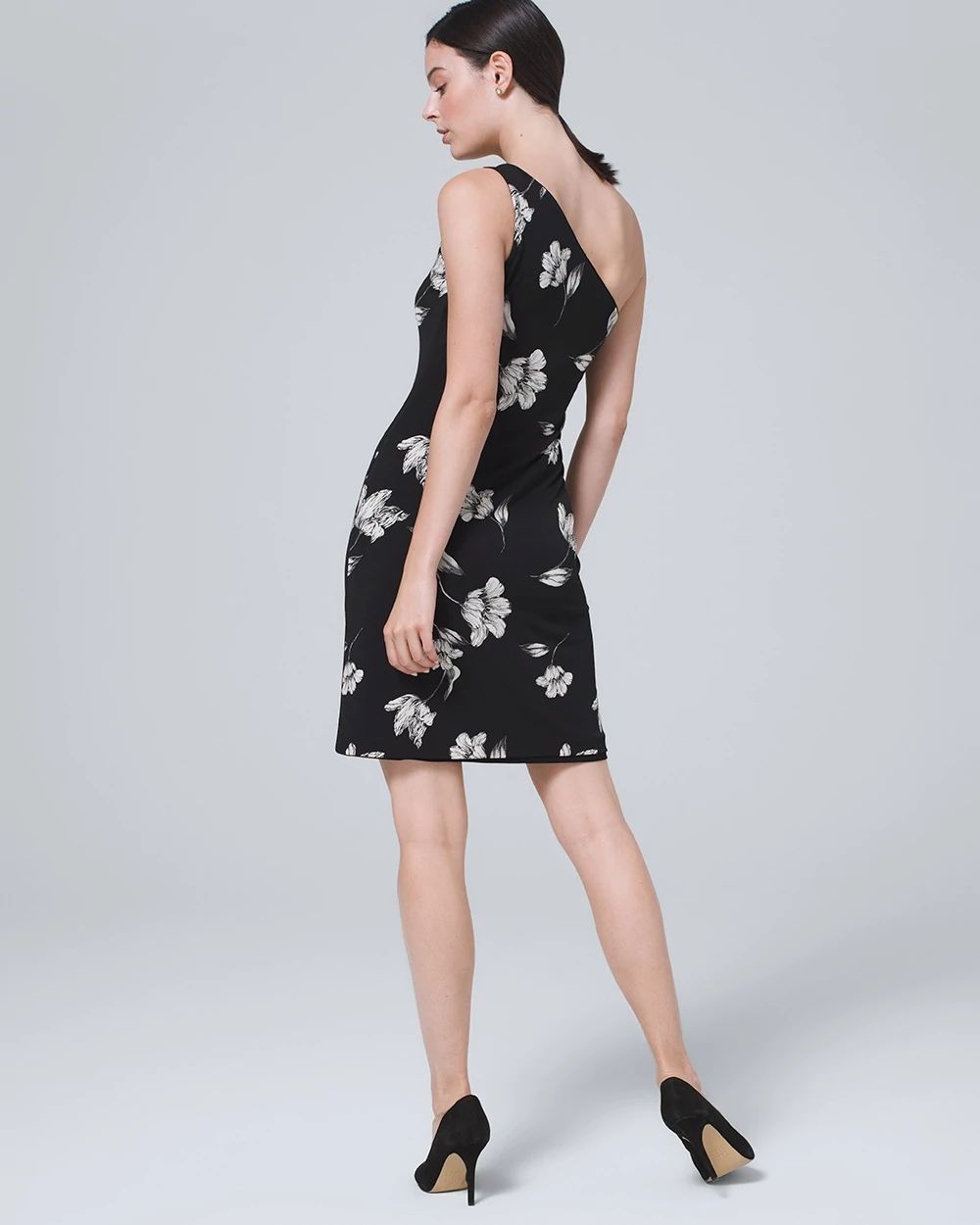 White house black market one shoulder dress on sale