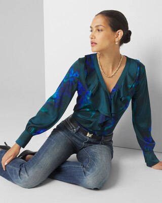 Ruffle Front Blouse click to view larger image.