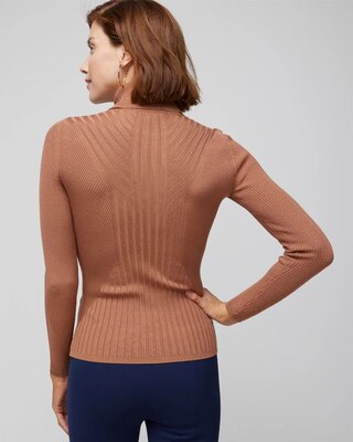 Long-Sleeve Ribbed Turtleneck
