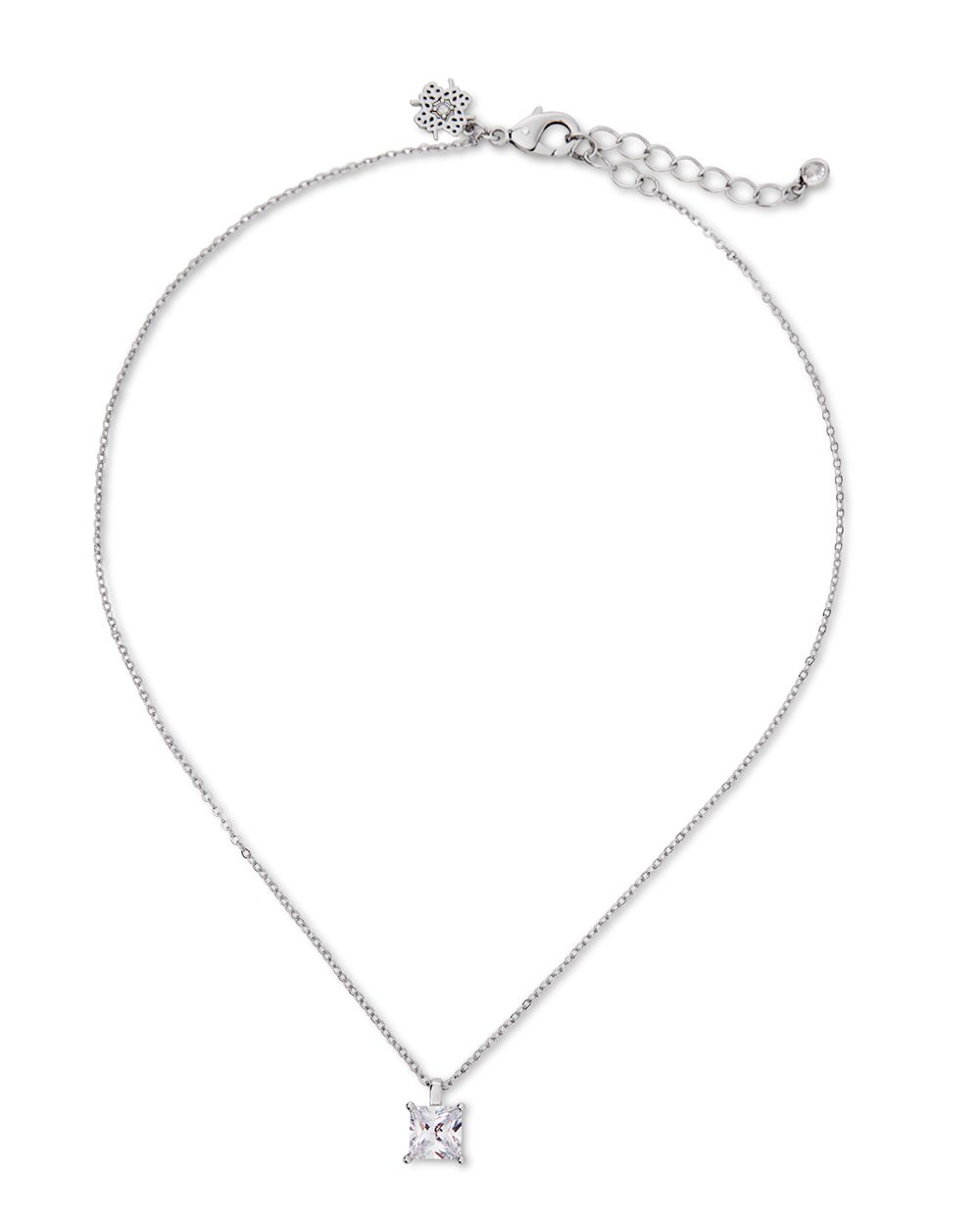 CZ Princess Drop Necklace