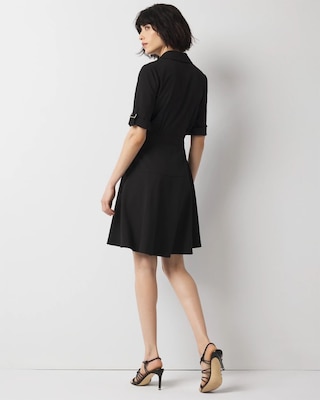 Crepe Shirt Dress click to view larger image.