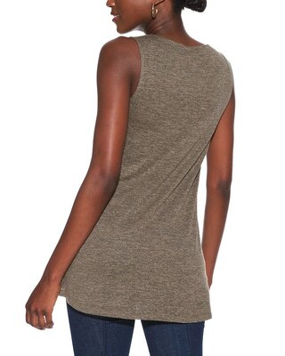 Outlet WHBM Detail Notch-Neck Tunic