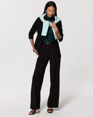 Lace Mockneck Long Sleeve Top click to view larger image.