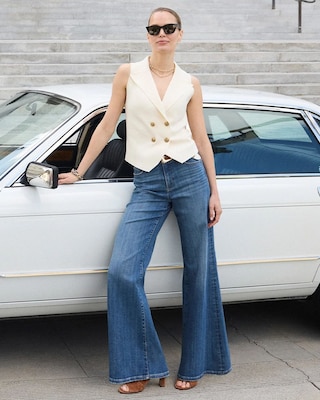 High-Rise Wide Leg Jeans