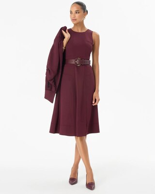 Crew Neck Sleeveless Dress click to view larger image.