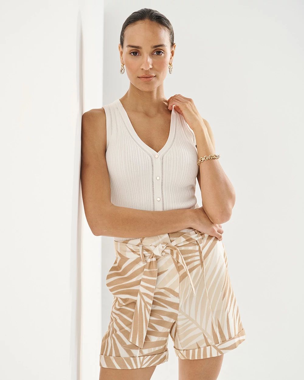 Belted High Rise Short