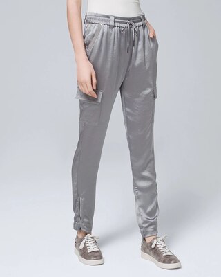 WHBM WKND Satin Jogger Pants