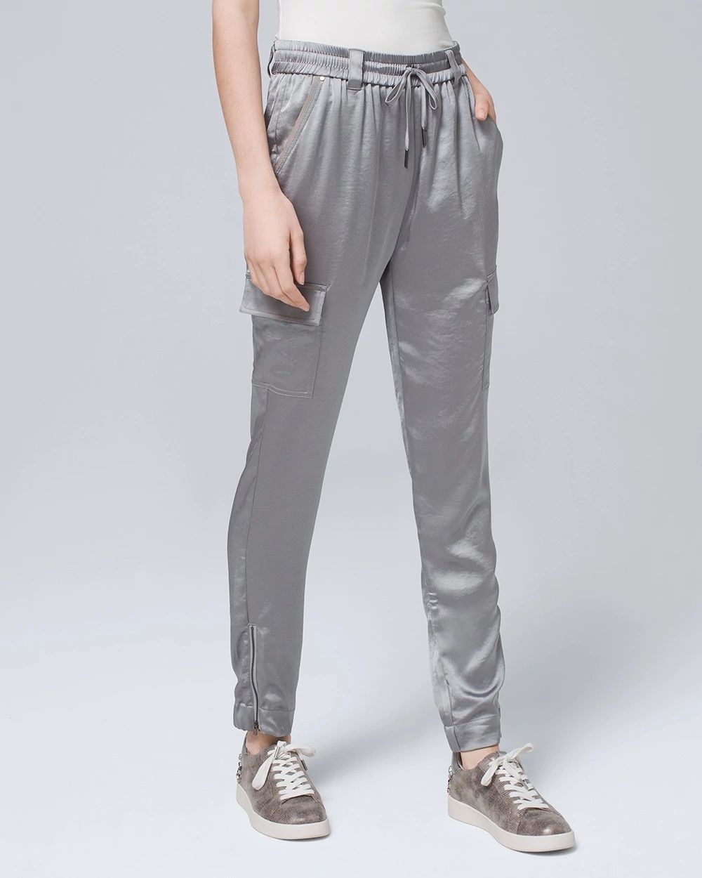 WHBM WKND Satin Jogger Pants