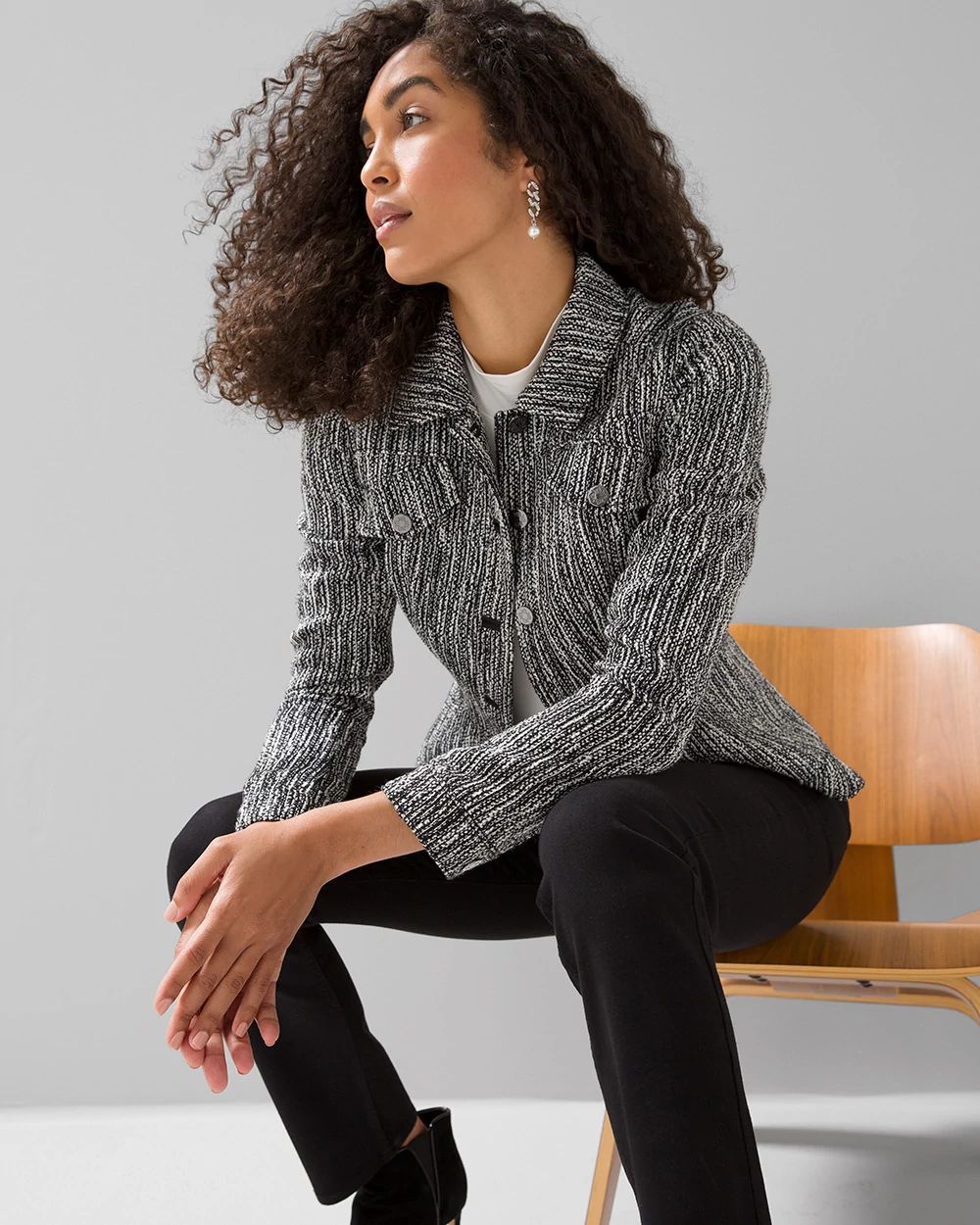 Boucle Trucker Jacket