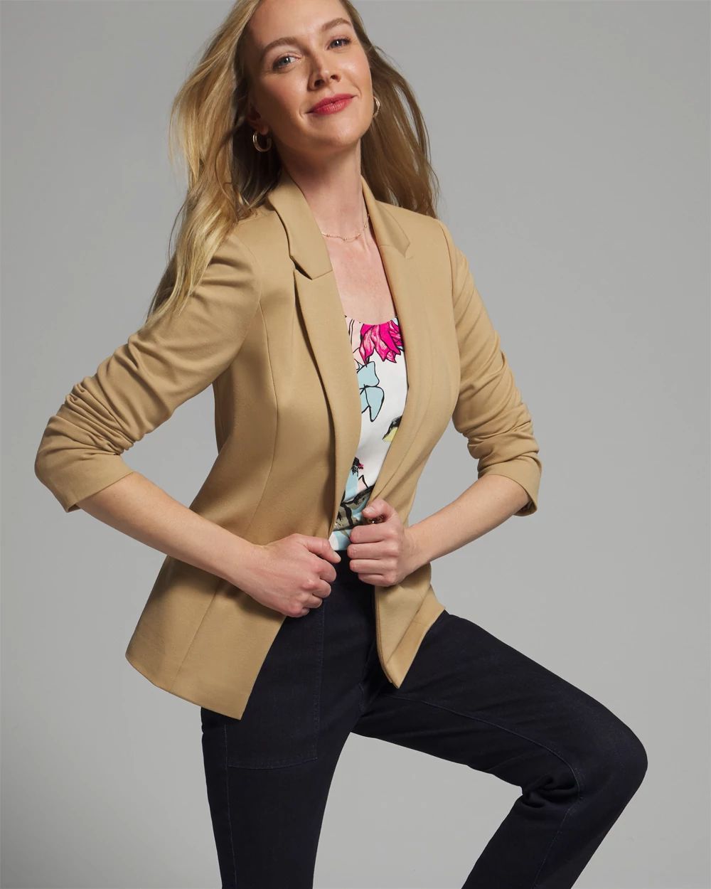Outlet WHBM Long Sleeve Everyday Knit Blazer