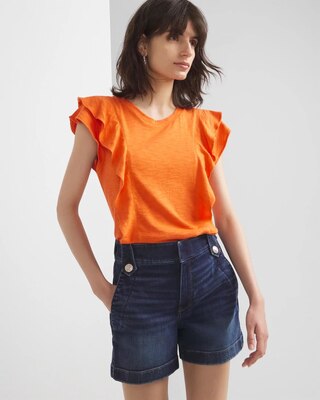 Ruffle Sleeve Tee