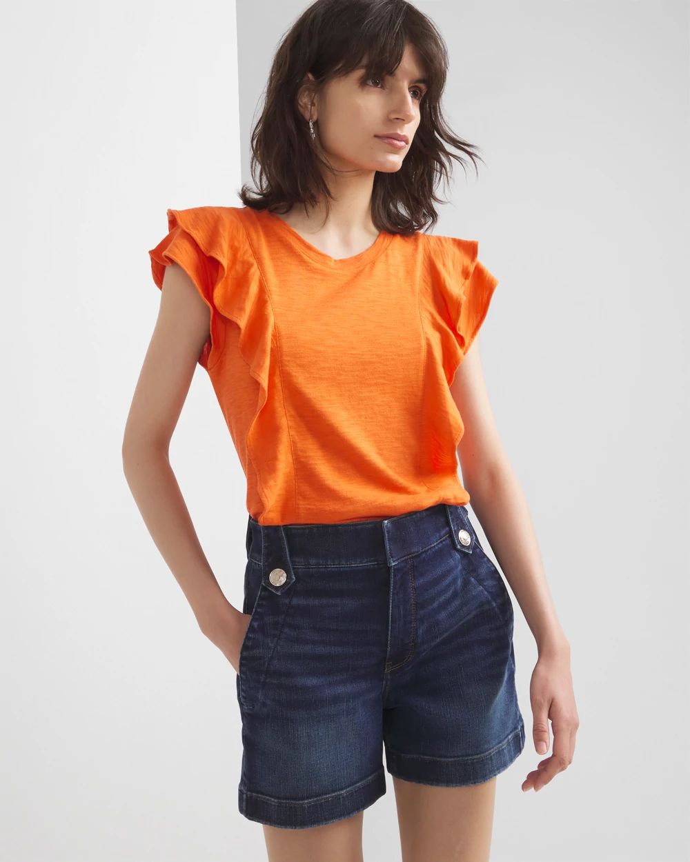 Ruffle Sleeve Tee